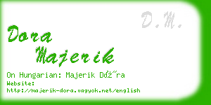 dora majerik business card